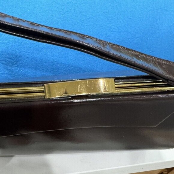 VTG James Florsheim London for Woodward and Lothrop Brown Leather Tailored Purse - Picture 11 of 15